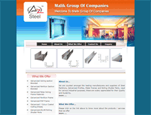 Tablet Screenshot of malikgroupindia.com